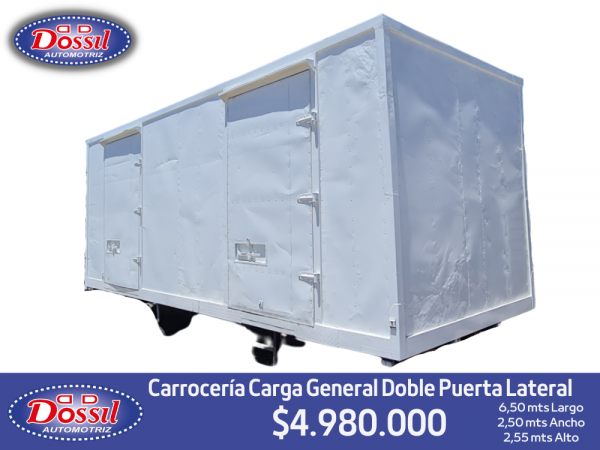 Carrocería Furgón Carga General, 2 Puertas Laterales $4.980.000