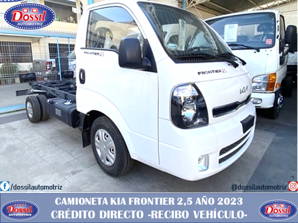 Camioneta Kia Frontier 2.5, año 2023, cabina simple chasis cabina, Aire Acondinado $ 26.790.000 + IVA