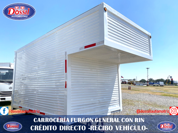 CARROCERÍA FURGON CARGA GENERAL CON RIN, IDEAL PARA HYUNDAI, KIA, JAC, MITSUBISHI, VALOR  $2.980.000