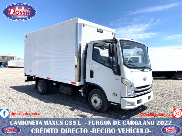 Camioneta Maxus C35 L, furgón de carga general , VALOR  $20.390.000 + IVA, entrega inmediata, Solicite alternativas de financiamiento 