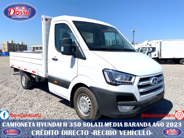 Camioneta Hyundai H350 Solati año 2023, NUEVA 0 km. ÚLTIMAS UNIDADES EN CHILE, valor $26.980.000 + IVA + CARROCERÍA