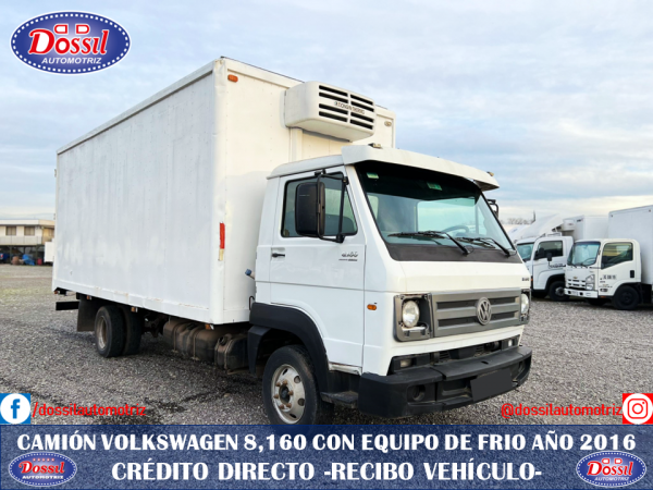 Camión Volkswagen Delivery 8.160, Año 2016, Carrocería con Equipo de Frío, Sin Puerta Lateral OFERTA $22.980.000