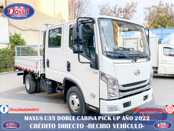 Camioneta Maxus C35 DC, Año 2022, Doble Cabina, Diesel, Pick Up, Alza Vidrios Eléctricos $20.980.000 + IVA