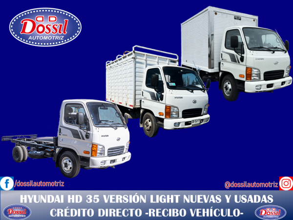 CAMIONETA HYUNDAI HD 35  VERSIÓN LIGHT NUEVAS Y USADAS, VALORES DESDE  $17.980.000 + IVA, DIFERENTES CARROCERÍAS