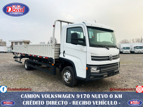 Camión Volkwagen Delivery 9.170, Nuevo 0 KM, carrocería media baranda. ¡ENTREGA INMEDIATA!. Valor  $35.980.000 + IVA