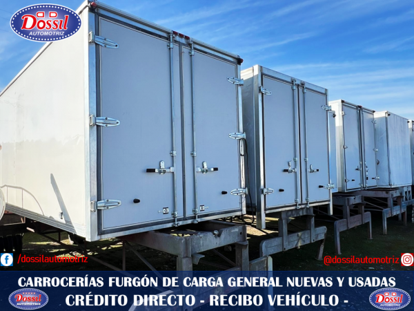 Carrocerías Furgón de Carga General, variedades de tamaños, para diversos camiones, Valores desde $1.490.000 