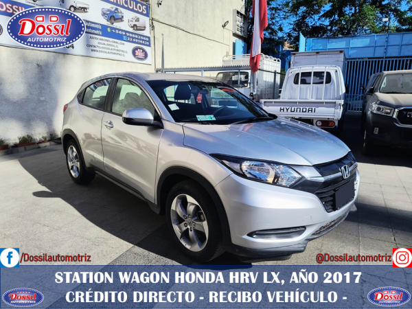 Station Wagon Honda HRV LX, Año 2017, Mecánica, Doble Airbag, Único Dueño , valor $12.980.000