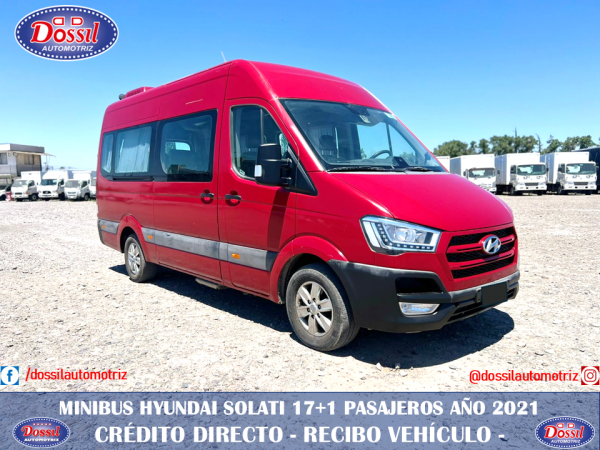 Minibus Hyundai Solati H350, año 2021, 17+1 pasajeros, 179.000 Kilómetros, valor $37.980.000
