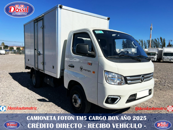 Camioneta FOTON TM5, año 2025, Solo 6.200 kilómetro, Radio pantalla, Único dueño. Valor $10.980.000 + IVA