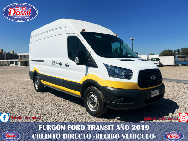 Furgón Ford Transit , Año 2019, Carga General, Puerta Lateral, único dueño, $18.980.000