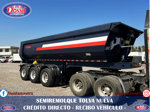 SEMIRREMOLQUE TOLVA 20 METROS CUBICOS, NUEVO, TRES EJES, VALOR $27.980.000 + IVA 